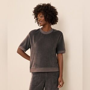 Pact Organic Pure Velour Sweatshirt Tee Sz M